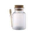 100g,200g,bath salt bottle with spoon, wood